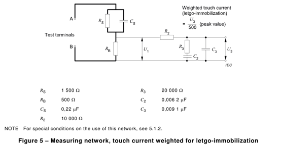 IEC 60990図5接触現在の測定回路の試験装置 0