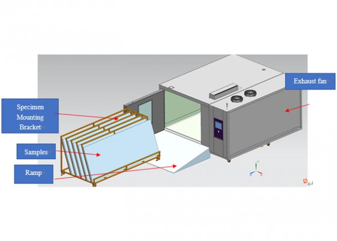 恒常湿度熱試験室で歩いて太陽光パネルをテストする IEC60068-2 3