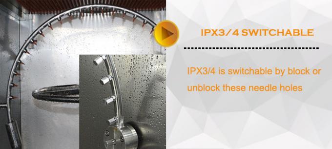 IEC 60529 IPX3 IPX4のIPコード テストの部屋に対する振動の管噴霧水 1