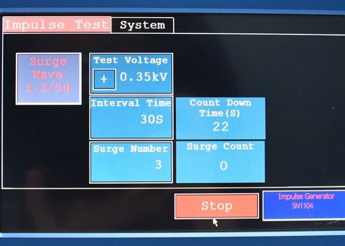 IEC 62368-1節5.4.2のインパルス電圧の発電機2の内部抵抗12.5KV 0