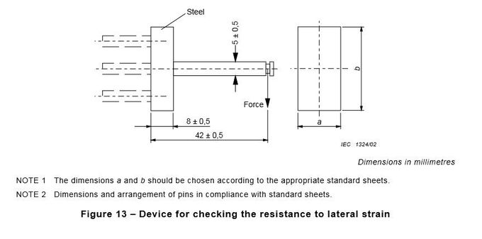 側面緊張5N力へのザ・レジスタンスを点検するためのIEC 60884-1図13スイッチ生命テスター装置 0