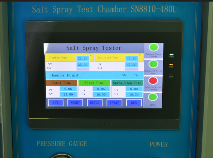 耐食性テストのためのIEC 60068-2-11の塩スプレーの霧テスト部屋480L 1