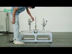 BS EN 12983-1の二重ハンドルの調理器具の曲がる耐性検査装置